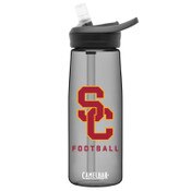 USC Trojans Camelbak Eddy Charcoal SC Interlock Football Water Bottle